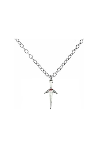Naruto Kunai Figürlü İtachi & Sasuke Temalı Unisex Kolye 60 Cm Zincirli Anime Takı Gümüş 36742559