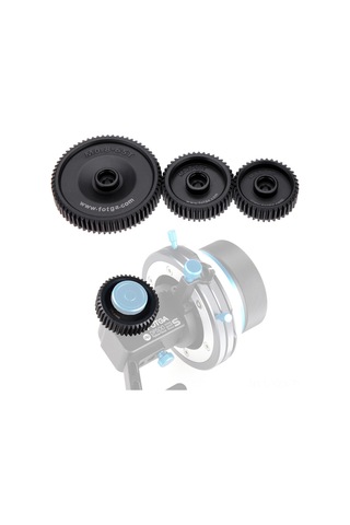 Yaozixa Fotga M0.8 Pitch Dişli Seti, Dp500ııs/dp3000 Uyumlu, 38t-43t-38t, Standart Lensler İçin Takip Odaklı Plastik Dişli Siyah