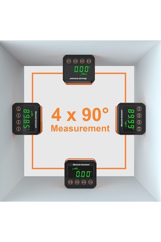 Dijital Elektronik Su Terazisi Ve Açı Ölçer, 0 90 Ve 0 180 Derece Aralıkları Ölçer, Açıyı Ölçer Ve Ayarlar