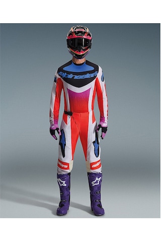 Alpinestars Techstar Knif Off-road Motosiklet Pantolonu Gri Oranj