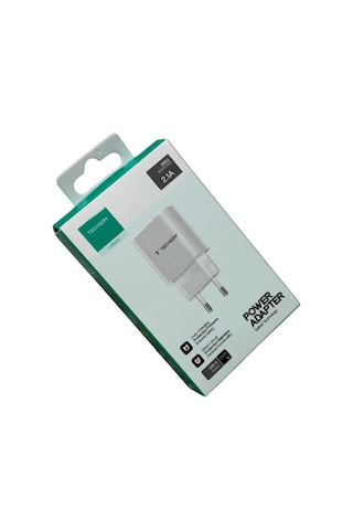 Techson 2.1a 5v Usb Tekli Şarj Adaptörü Şarj Başlığı S10a10