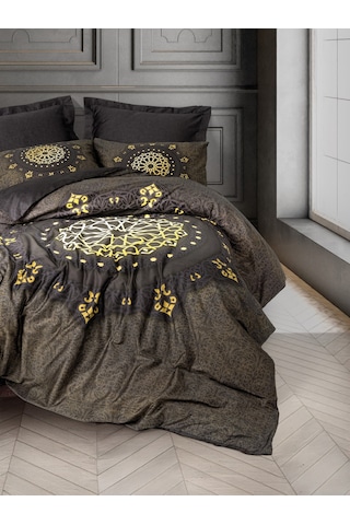 Cotton Box Palace Saten Çift Kişilik Nevresim Takımı Togay Antrasit