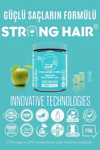 Strong Hair Gummy Vitamin 60 Adet