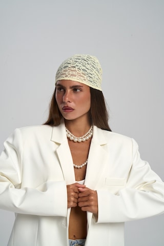 Mai Studios Co. Miray Üçgen Kesim Sarı Dantel Bandana sarı