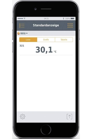 Testo - 805i - 0560 1805 - Yüzey Sıcaklıklarının Temassız Ölçümü İçin Akıllı Telefonla Kullanılabilen Kızılötesi Termometre