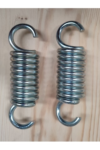 7 Mm Çelik Çiftli Salıncak Yayı - Uzun - 10 Boğum - 14.5 Cm