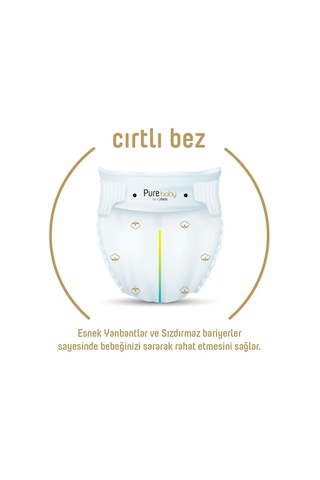Pure Baby Organic Bebek Bezi 4 Numara Maxi 48 Adet