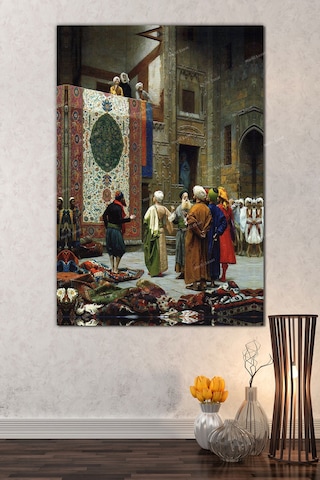 Jean Leon Gerome Halı Tüccarı Kanvas Tablo 100 x 140