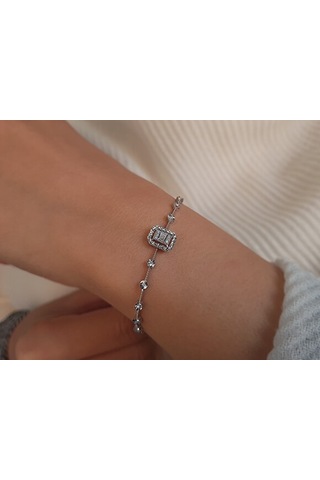 Sirius Işıltı Efektli Baget Pırlanta Su Yolu Bileklik 0847B0002