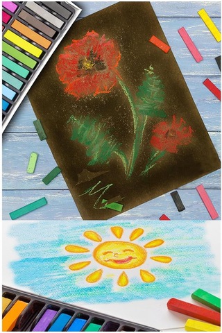 Toz Pastel Boya 12 Renk 1 Paket Toz Soft Pastel Bıya 12 Li Yumuşak Pastel Canlı Renkler Gölgeleme İçin Pastel