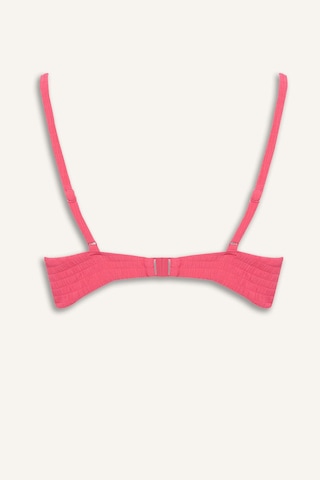 Defacto Regular Fıt Kırışık Dokulu Kumaş Fuşya Bikini Üstü G3996ax26smpn296 Pembe-pn296