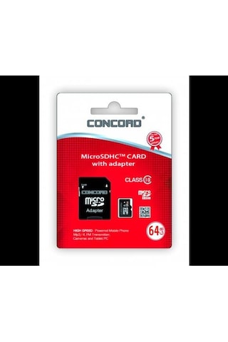 Concord 64Gb Hafıza Kartı Micro Sd Hafıza Kartı 64 Gb Concord 64Gb Hafıza Kartı Micro Sd Hafıza Kartı 64 Gb