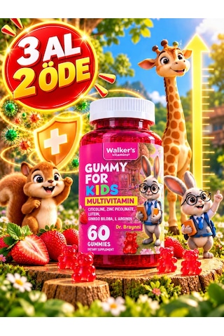Walker's Vitamins Kids Multivitamin Gummy 60 Gummies