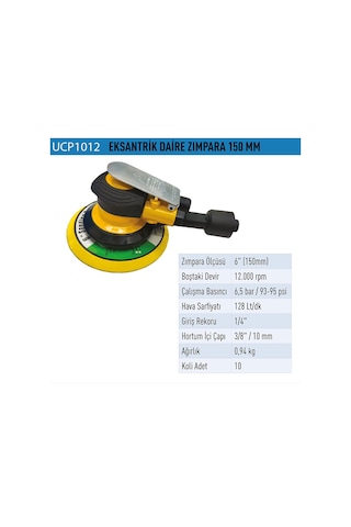 Unocap UCP1012 Eksantrik Daire Zımpara 150 MM