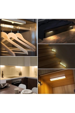 SGE TEKNOLOJİ HAREKET SENSÖRLÜ 10 LED ŞARJLI ELBİSE DOLABI ÇALIŞM