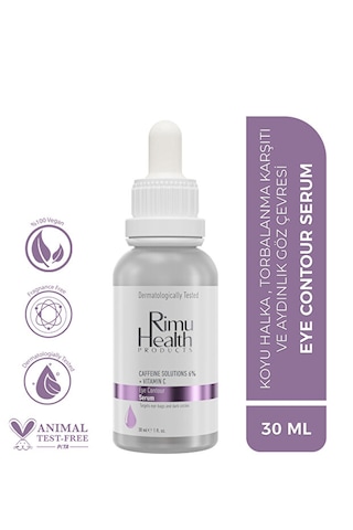 Rimu Health Products Göz Altı Aydınlatıcı Ve Kırışıklık Karşıtı Bakım Serumu Caffeine 6% - C Vitamin Rm000107