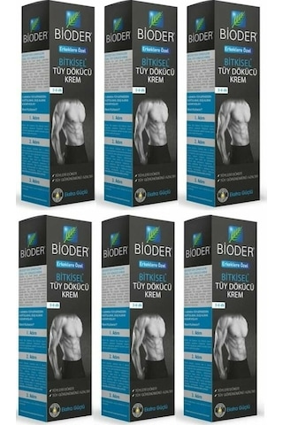 Bioder Erkek Tüy Dökücü Krem 6 x 100 ML