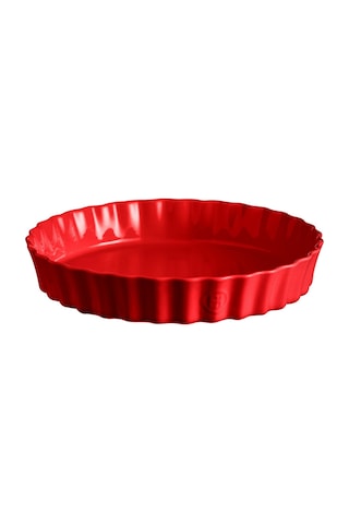 Emile Henry Tart-börek-fırın Kabı Yuvarlak 32 Cm - Kırmızı/burgundy Kırmızı