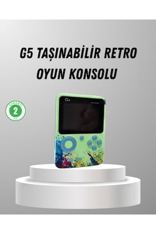 500 Oyunlu G5 Retro Mini Oyun Konsolu 3 İnç Ekran Ve Tv Desteği