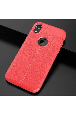 Apple Uyumlu iPhone Xr 6.1 Kılıf Zore Niss Silikon Kapak Kırmızı