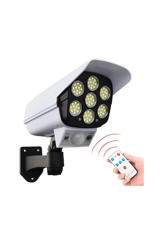 Sahte Kamera Görünümlü Güneş Enerjili Sensörlü Aydınlatma