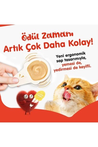 Tavuklu Kaşıklı Kedi Ödül Kreması 10x16 G