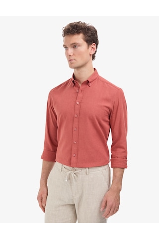 Pierre Cardin Erkek Kiremit Gömlek Desenli 50325356-vr031
