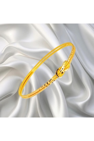 Leva Gold 22 Ayar Kristal Model Aşk Düğümü Bilezik 15 Gr