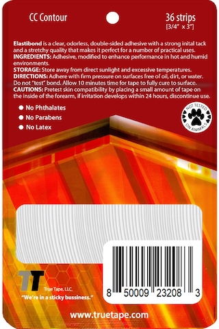 True Tape Elastibond Protez Saç Bandı 36 Adet Oval Cc (2Cmx7.5Cm)
