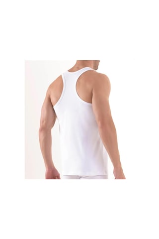 Blackspade Erkek Sırtı Çapraz Atlet 2 Li Paket 9676 Beyaz