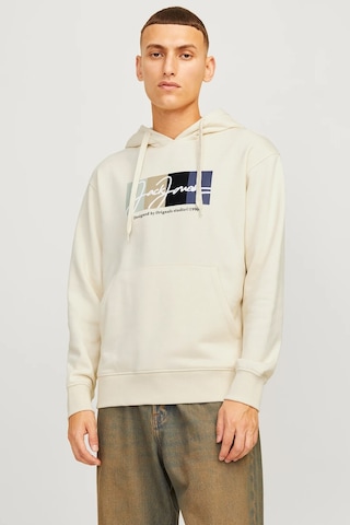 Jack & Jones Jorportland Erkek Sweat 12262421 Ekru