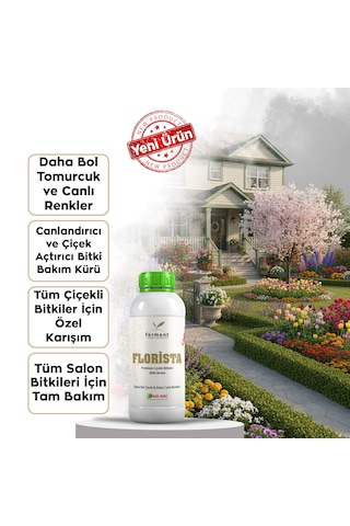 Florista Üçlü 500 Ml 3 Adet Tüm Çiçekli Salon Bitkileri İçin Canlandırıcı 500 ML