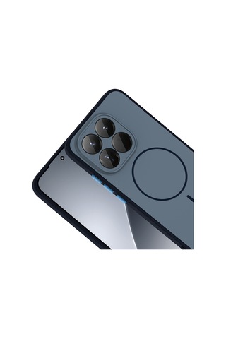Xiaomi 15t Kılıf Kamera Lens Korumalı Magsafe Destekli Silikon Ata Pro Tech Lacivert