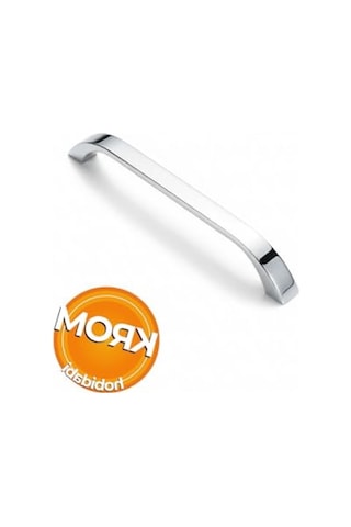 Krom Metal Mutfak Dolap Kulpu - Modern Tasarım, 96 Mm Uzunluk 155 x 230 MM (Büyük Boy)
