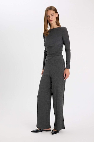 Defacto Wide Leg Bürümcük Pantolon D5141AX24AUAR191 Antrasit