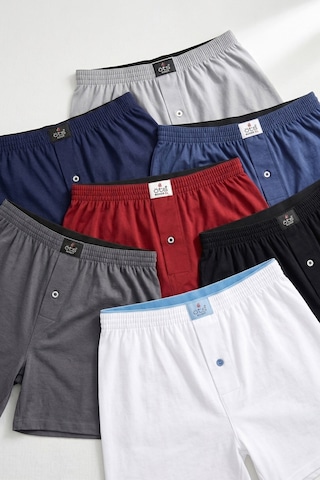 Öts Premium 5'li Erkek Boxer Düğmeli, Süprem - Hediye Kutulu, %100 Pamuk, Siyah