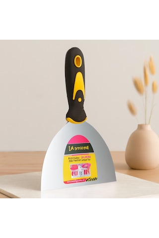 150 Mm Metal Spatula Fiber Saplı