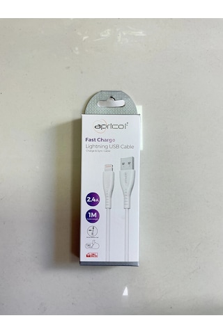 Apricot Lightning Ve Usb Uçlu Hızlı Şarj Kablosu