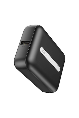 Wiwu Wi-P033 10000 mAh LED Işık Göstergeli Taşınabilir Mini Powerbank Siyah