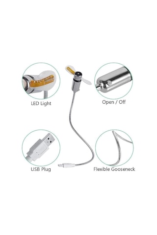 Mini Usb Ledli Renkli Fan, Mini Usb Vantilatör