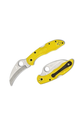 Spyderco Tasman Salt 2 Yellow Plainedge Kamp Çakı Sarı