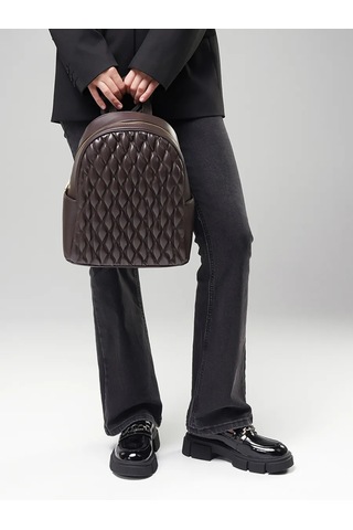 Kari Şehir A5 Deri Sırt Çantası 468601634 Koyu Kahverengi