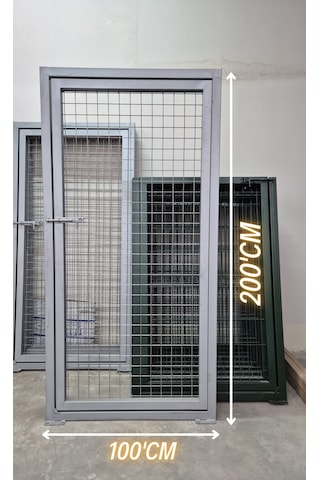 Bahçe Kapısı Tel Kapı 5x5 Göz Aralıklı -200cm Yüksekliği X 100 Cm Eni-