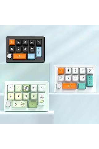 Mkespn W908 Wiresless Tri-mode Hot-swappable Macro-defined Rgb Backlit Oyun Mekanik Klavye Beyaz