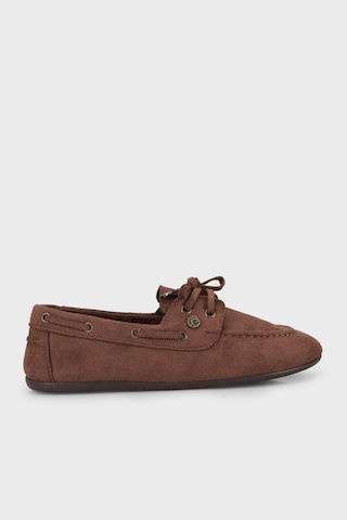 Pierre Cardin Süet Loafer Ayakkabı Bayan Ayakkabı Pc56300 Kahve