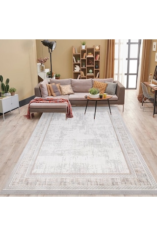 İpek Halı Vales 7816a Modern Salon Halısı Krem