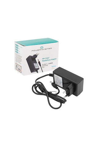 POWERMASTER PM-12667 - 12 VOLT - 3 AMPER PLASTİK KASA PRİZ TİPİ A