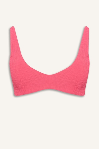 Defacto Regular Fıt Kırışık Dokulu Kumaş Fuşya Bikini Üstü G3996ax26smpn296 Pembe-pn296