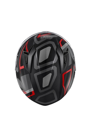 Givi 50.7 Proton Kapalı Motosiklet Kaskı Gri - Kırmızı - Siyah