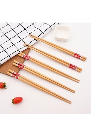 Agoodshop 5pairs Japon Yemek Çubukları Suşi Kaymaz Set Yemek Kaşık Tk. 56645617 Diğer